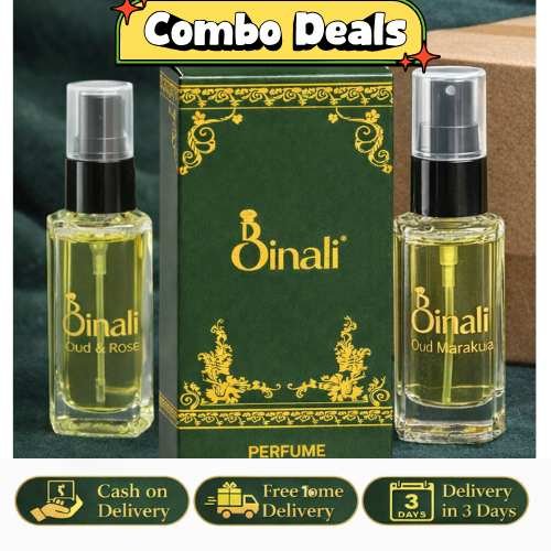 Binali Combo Offer Pack – Oud & Rose + Oud Marakuja – (8ml x 2) Free Delivery 